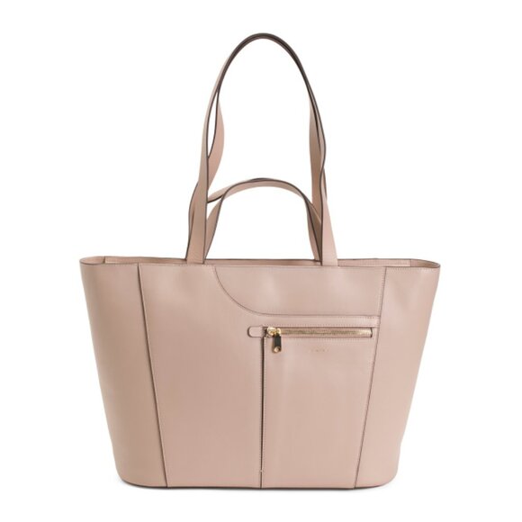 RADLEY LONDON Brown Leather Pockets Icon Large Ziptop Tote - Picture 1 of 2